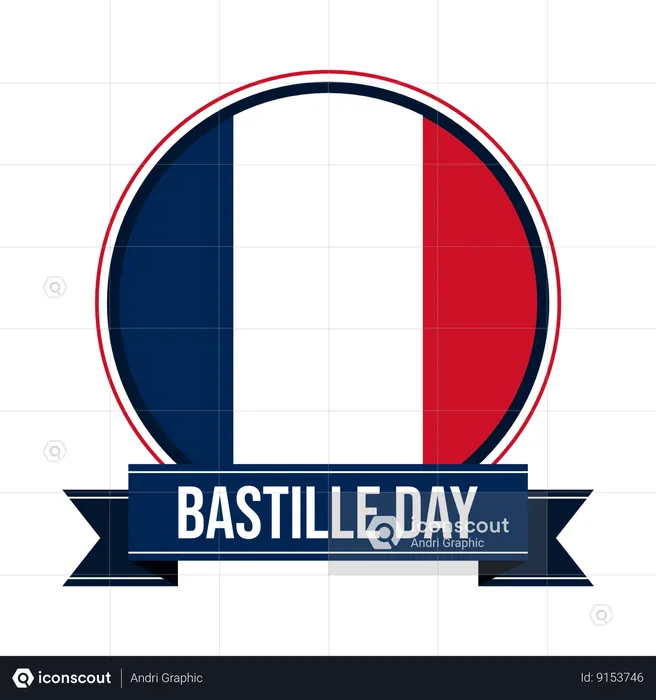 France bastille day  Illustration
