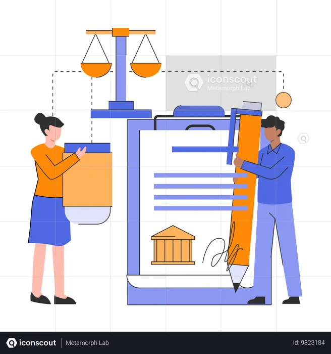 Cumplimiento legal de franquicia  Ilustración