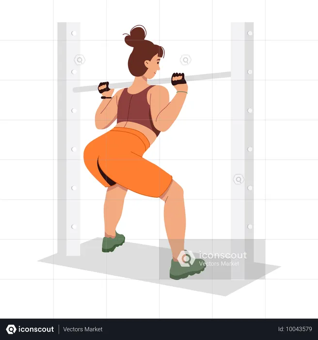 Frauen machen Beintraining  Illustration