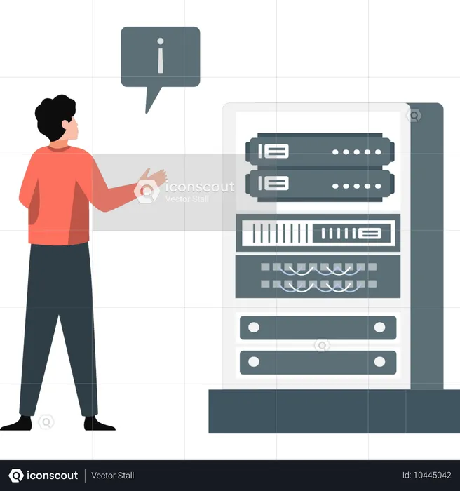 Frau zeigt Management-Informationssystem  Illustration