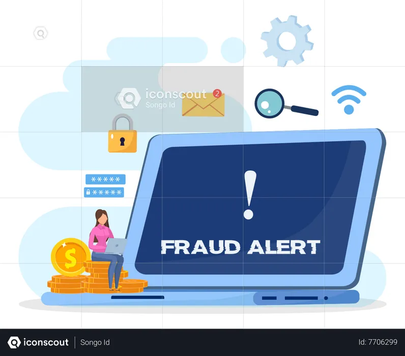 Fraud Alert  Illustration