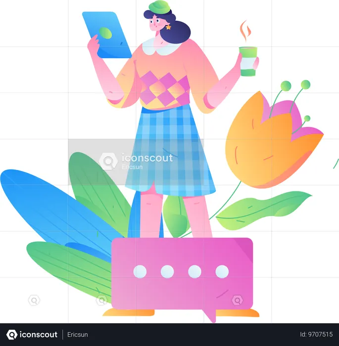 Veranstaltung zum Frauentag  Illustration