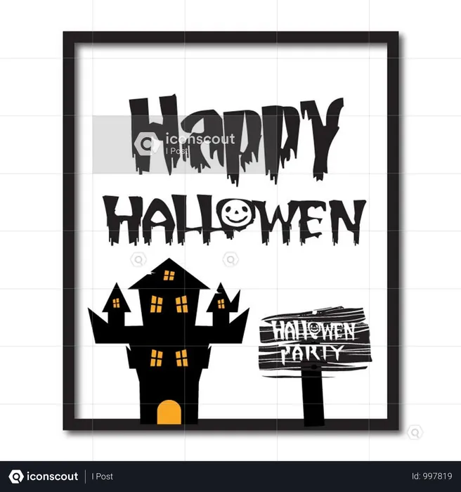 Free Halloween Party  Illustration