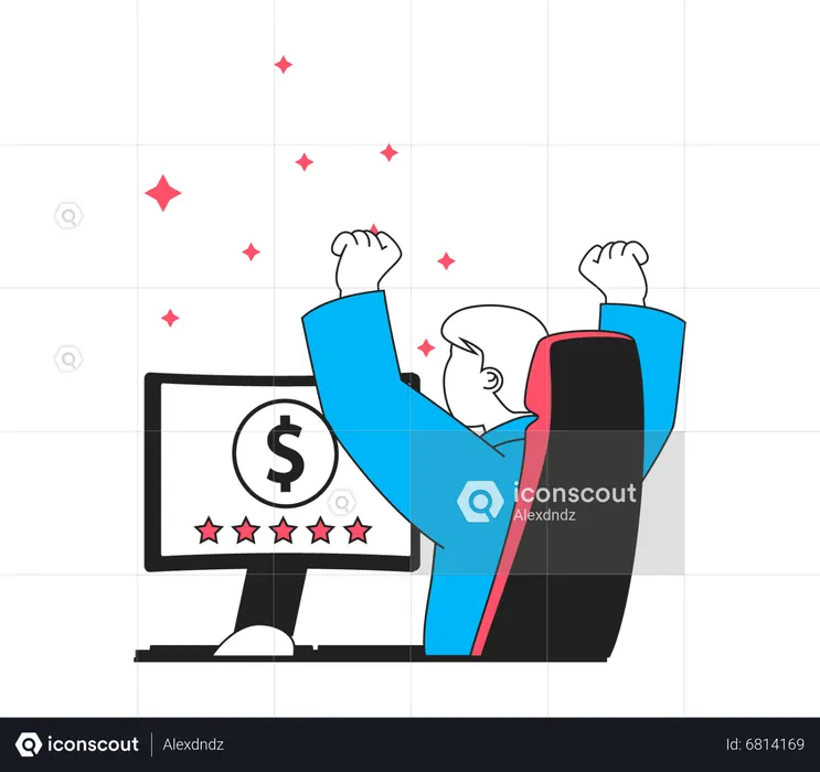 Freelancer-Bewertung  Illustration