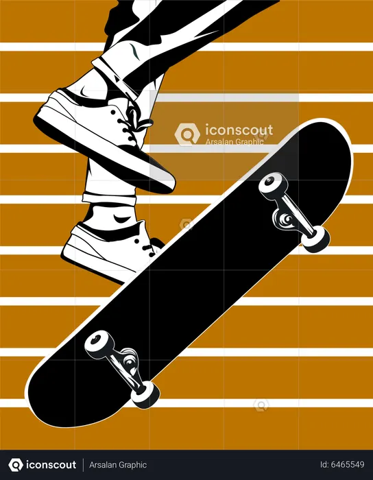 Freestyle Skater  Illustration