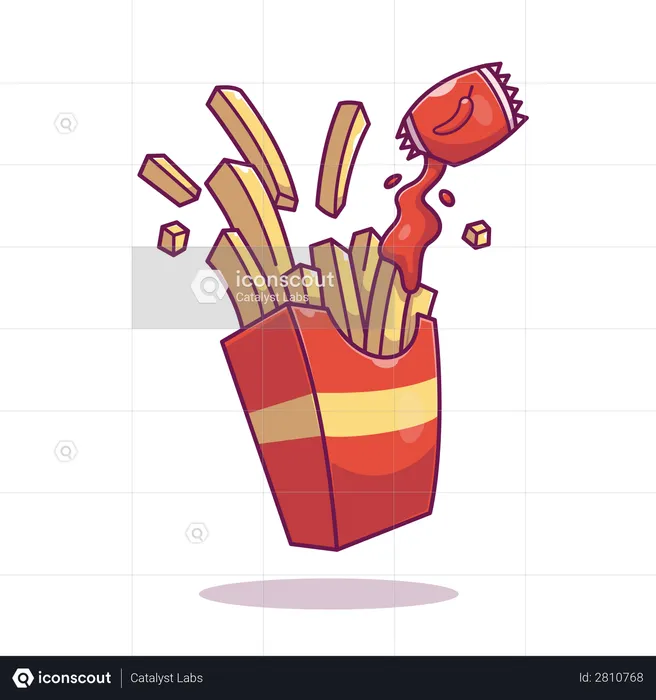 French-fries  Illustration