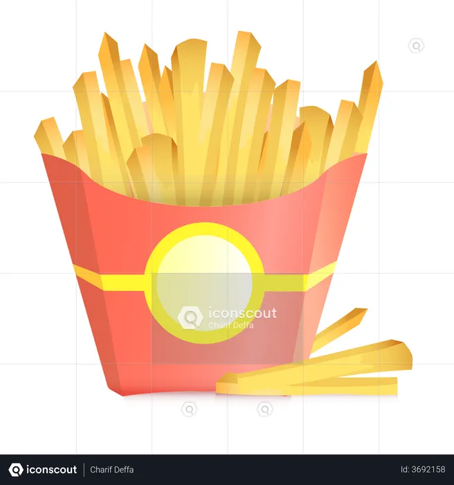 French fries  Illustration