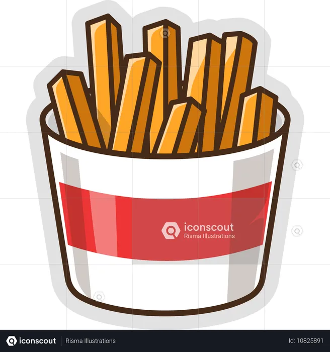 French Fries  Illustration