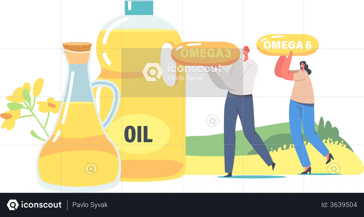 Fresh Plant Oil  Illustration