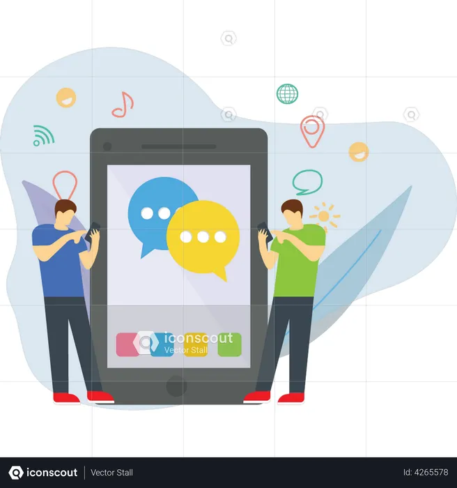 9,790 Chat With Friends Illustrations - Free in SVG, PNG, EPS - IconScout