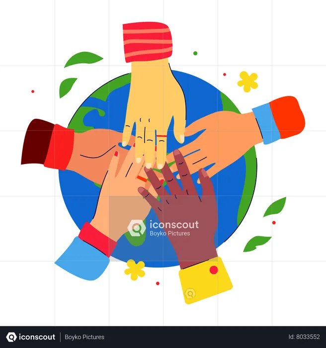 Friendship of nations  Illustration