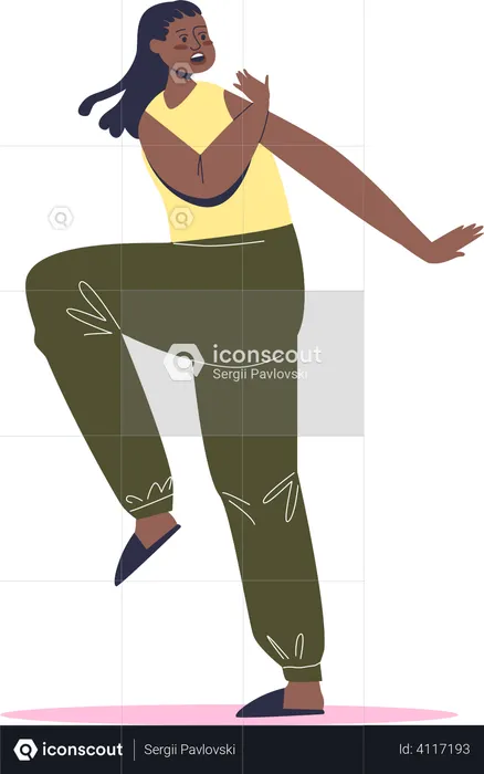 Frightened young woman looking afraid  Illustration