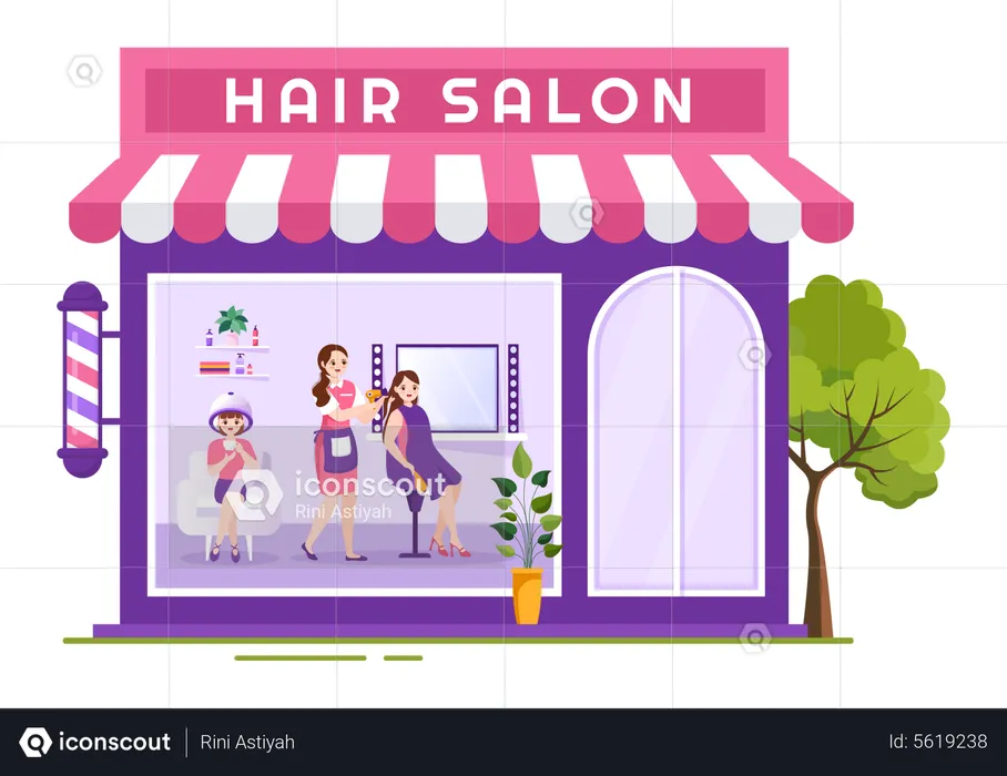 Friseur  Illustration