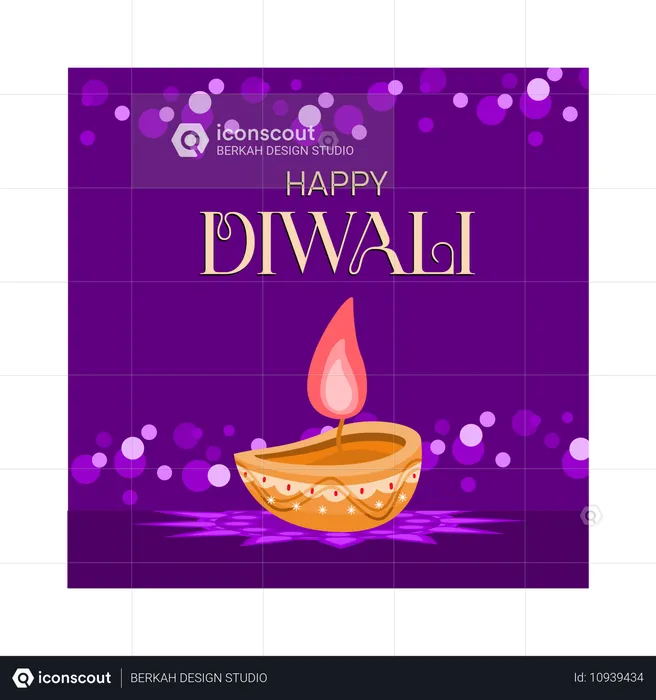 Frohes Diwali  Illustration