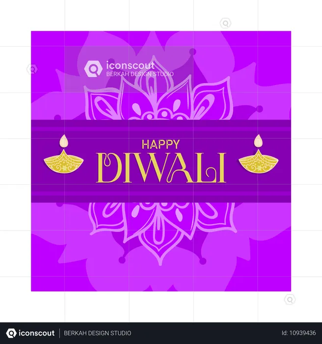 Frohes Diwali  Illustration