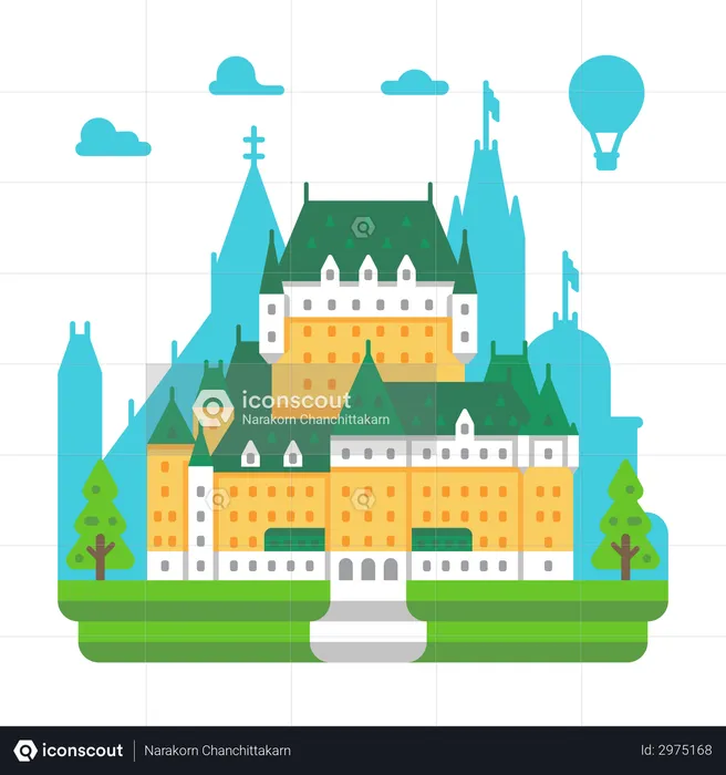 Castelo frontenac  Ilustração