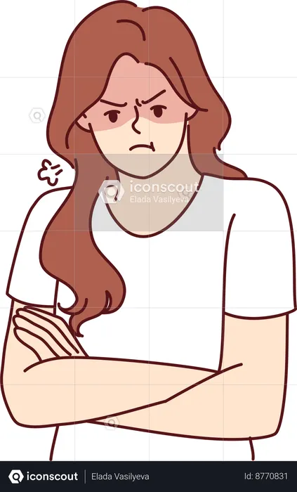 Frustrated woman  Illustration