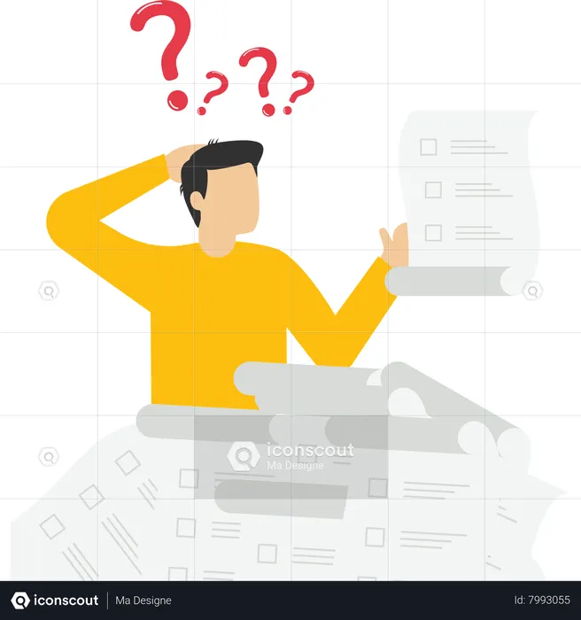 Frustration caused by work has accumulated too much  Illustration