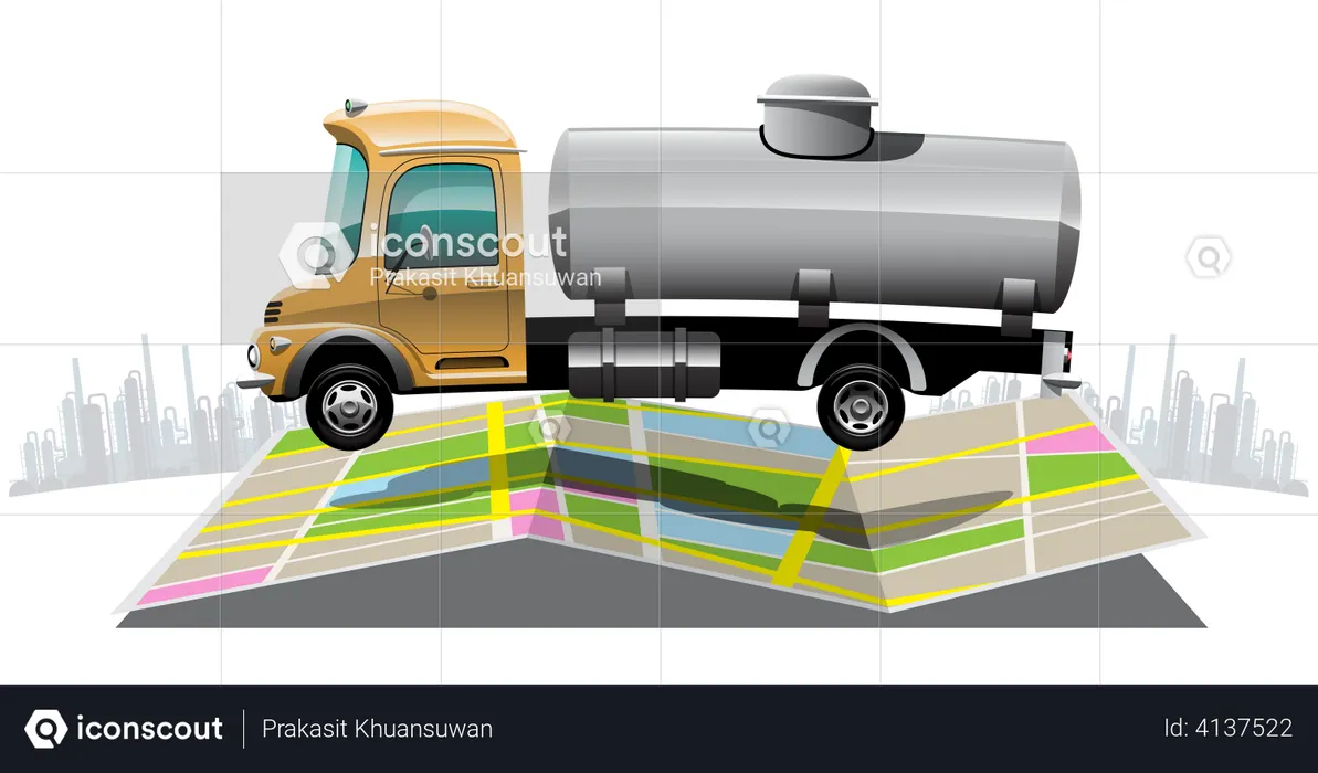 Fuel Truck  Illustration