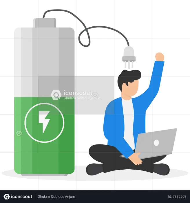 Full recharge energize  Illustration
