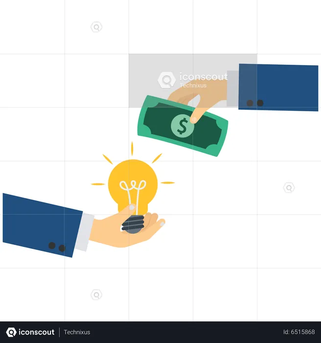 Funding startup idea  Illustration