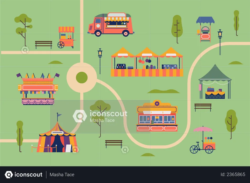 Funfair  Illustration