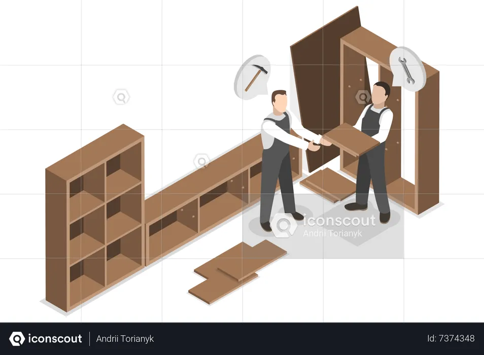 Furniture Assembly  Illustration
