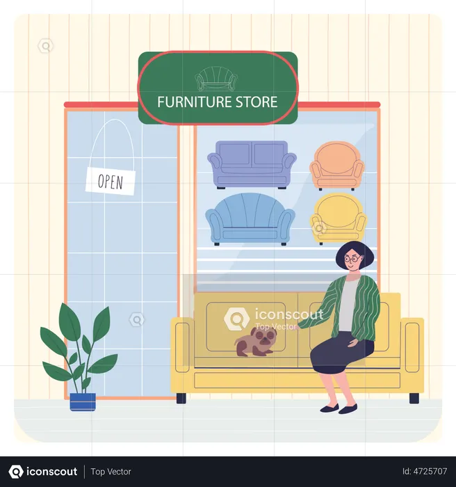 Furniture store  Illustration