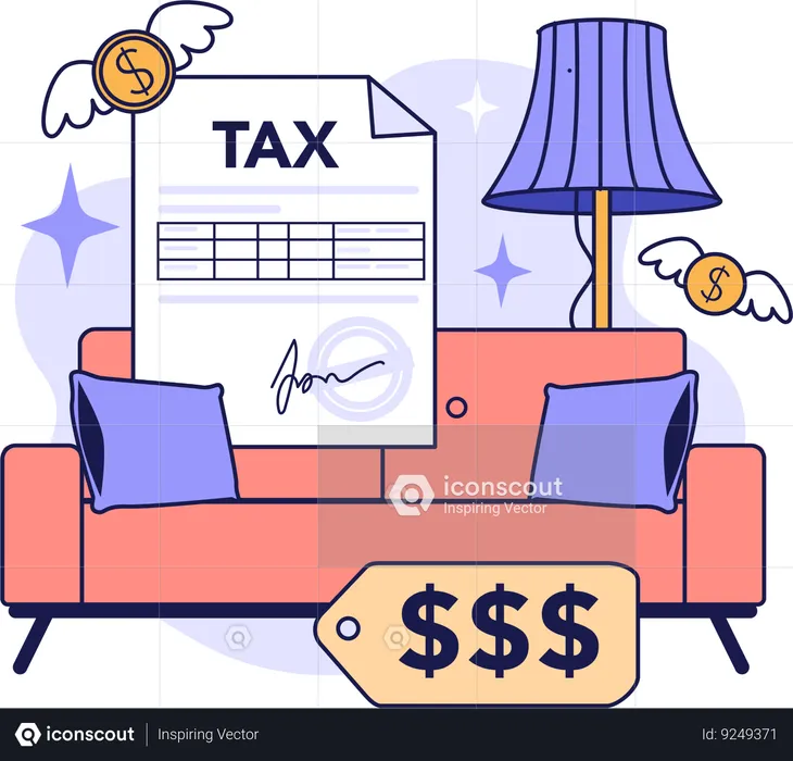 Furniture tax and expenses  Illustration