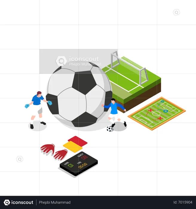 Fußball  Illustration