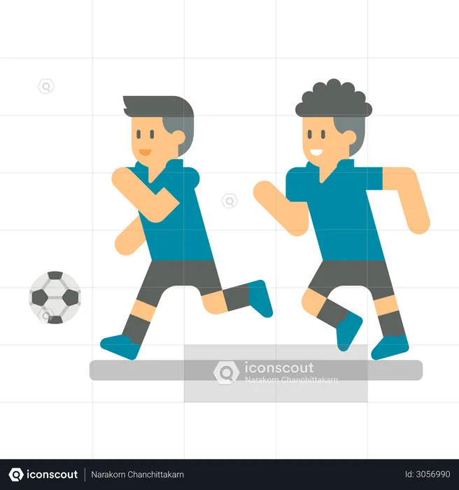 Fußballspieler  Illustration