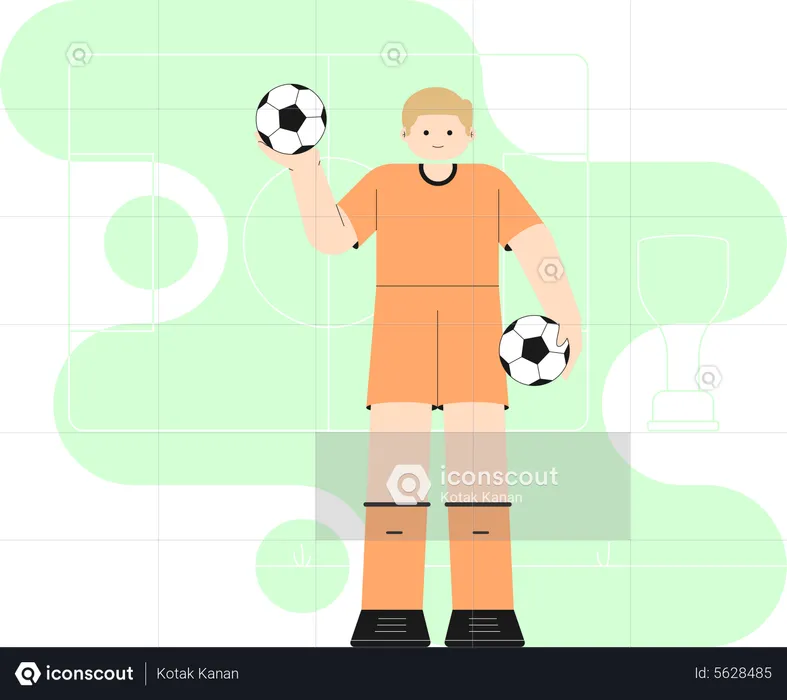 Futbolista  Ilustración