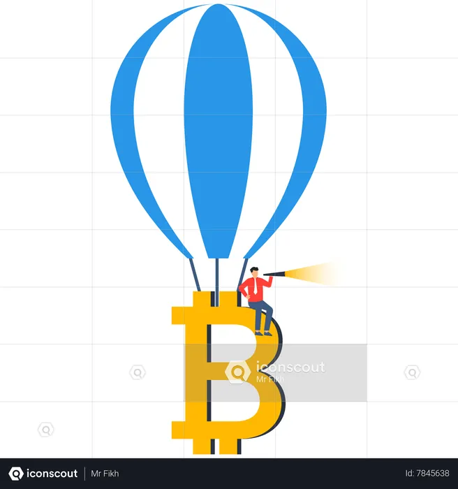 Future of bitcoin and cryptocurrency  Illustration