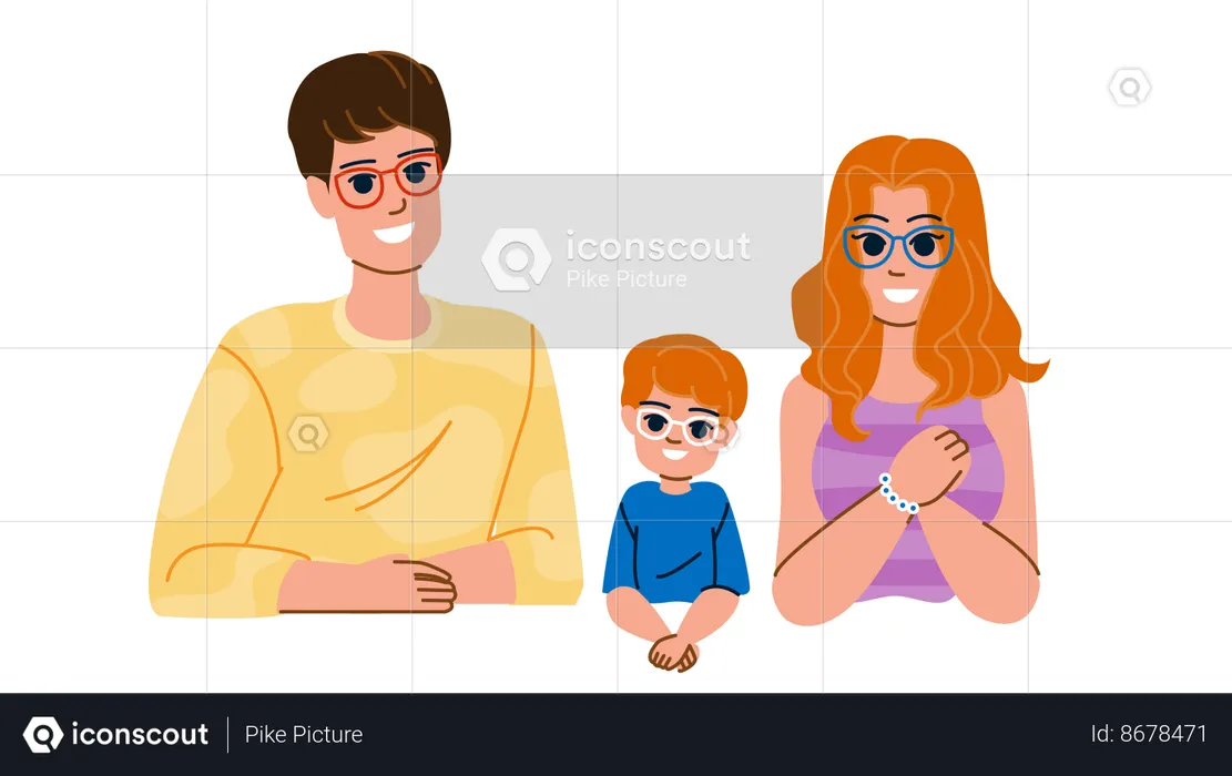 Gafas familiares  Ilustración