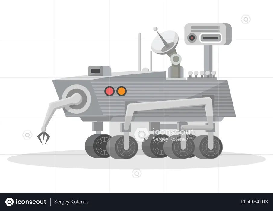 Galaxy Robot  Illustration