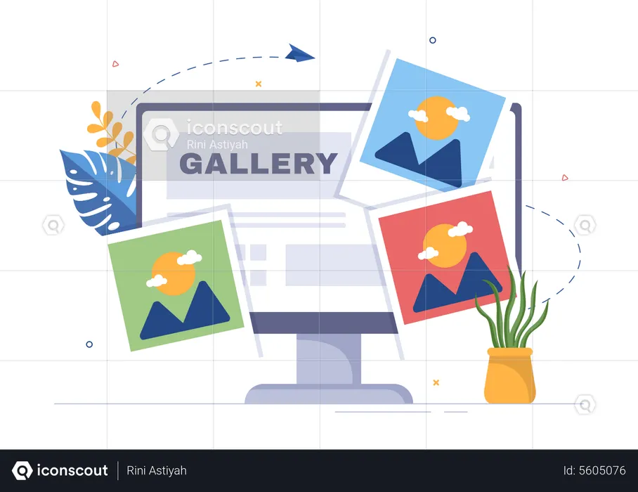 Aplicativo de galeria de fotos  Ilustração