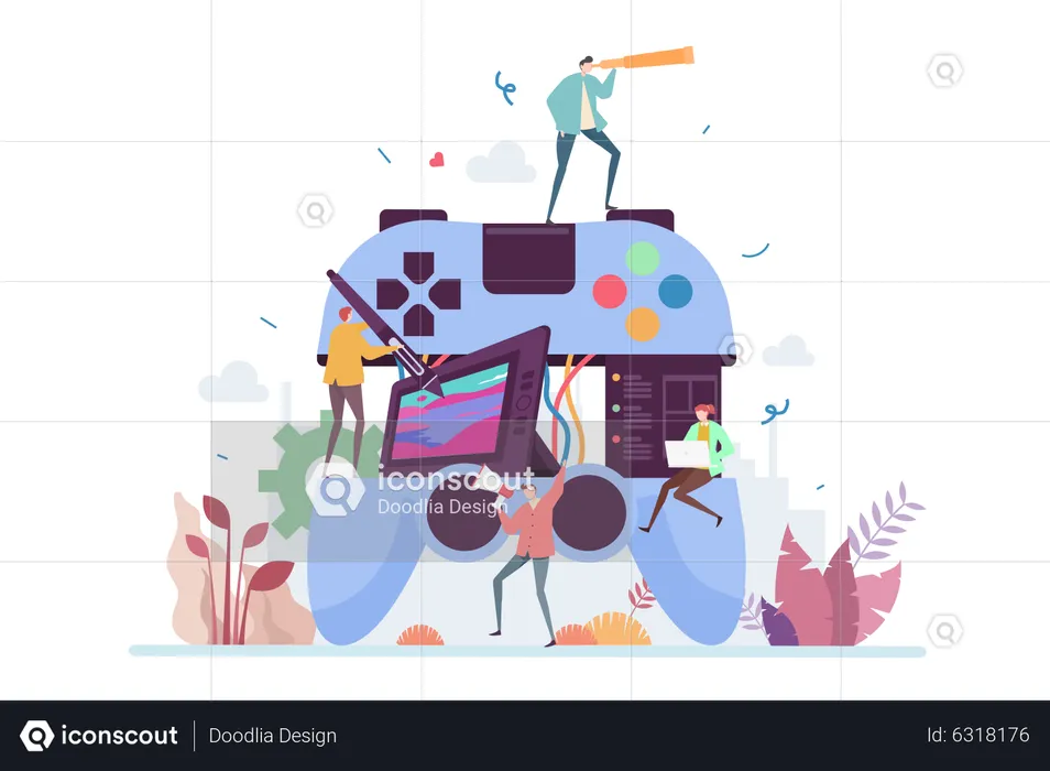 Game Development  Illustration