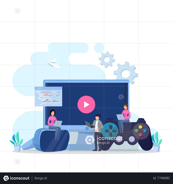 Game Production  Illustration
