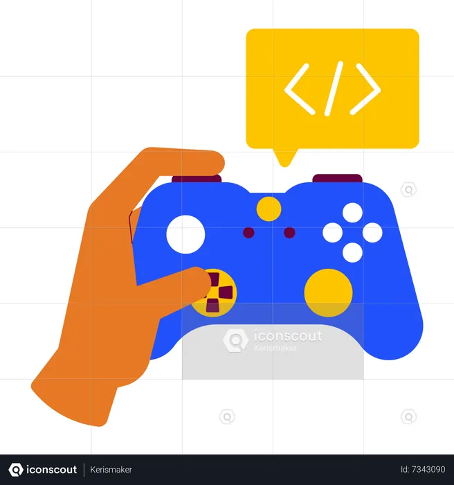 Game programmer  Illustration