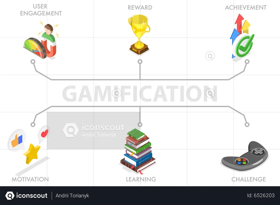 Gamification Content  Illustration