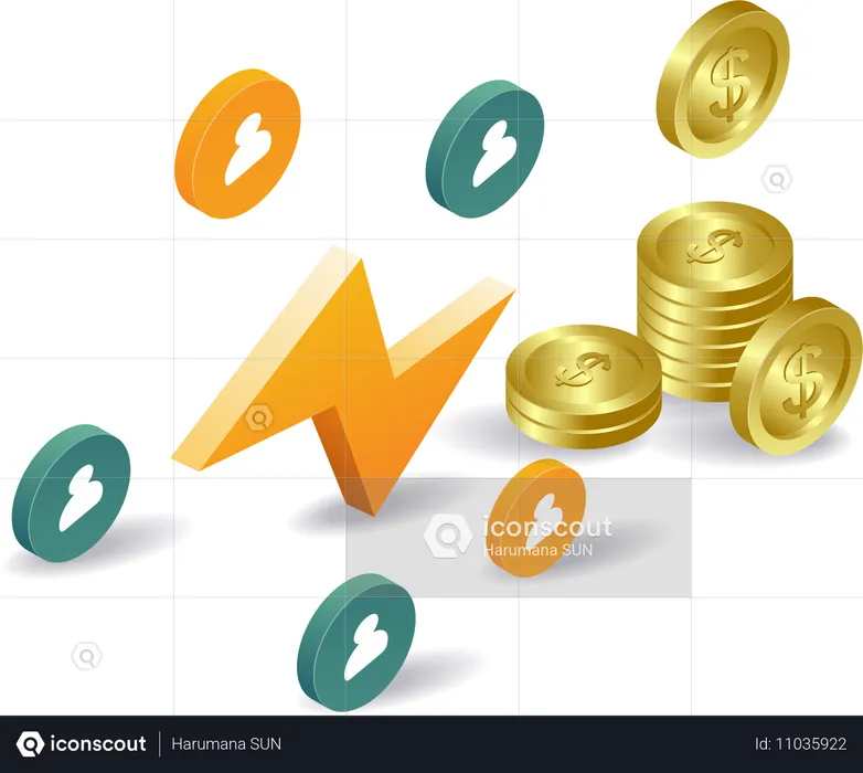 Gana mucho dinero haciendo networking  Ilustración