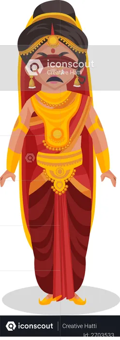 Gandhari  Illustration