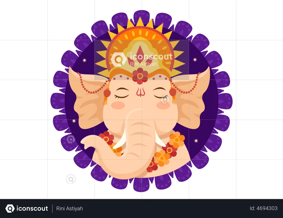 Ganesh chaturthi  Ilustración