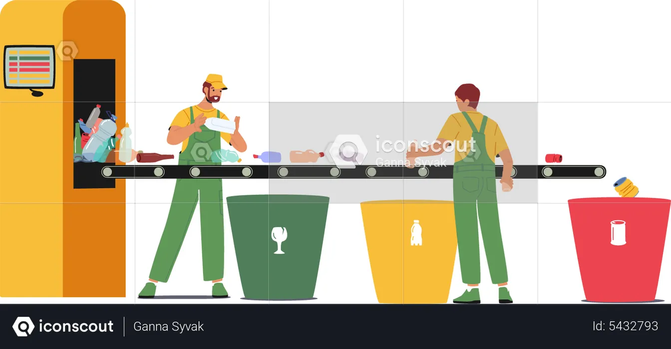 Garbage Manufacturing Service  Illustration