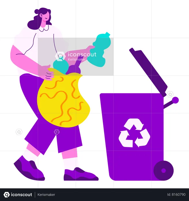Garbage Recycling  Illustration