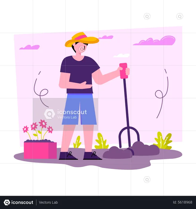 Gardener  Illustration