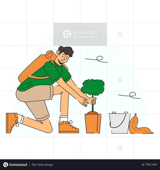 Gardening Green  Illustration