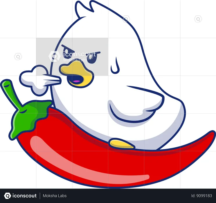 Garota Em Grande Picante  Ilustração