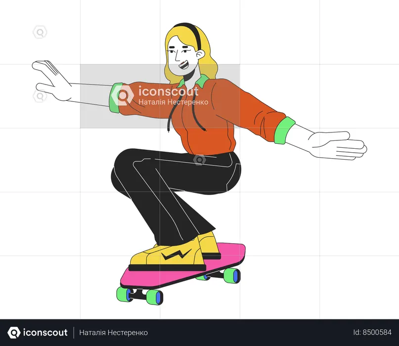 Skatista  Ilustração