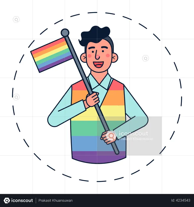 Garoto gay  Ilustração